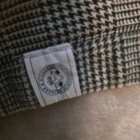 Frank & Eileen relax Button  Shirt Women XL Grey Plaid Glen Check Woven in Italy - Picture 9 of 12